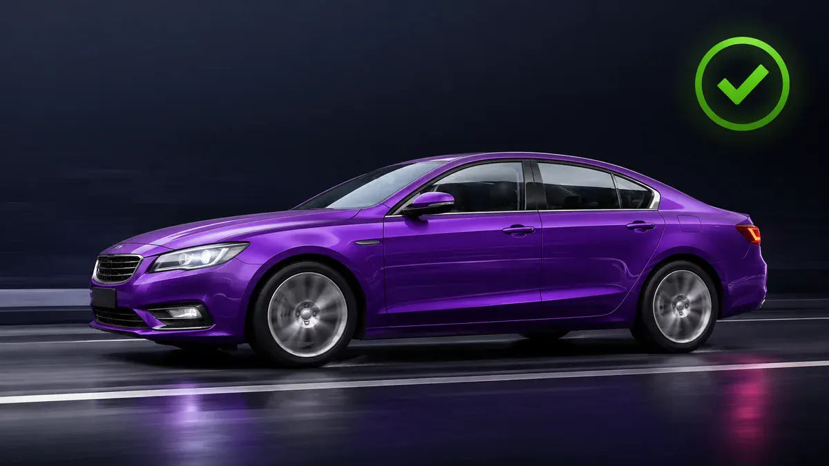 Tvarkingas važiuojantis automobilis